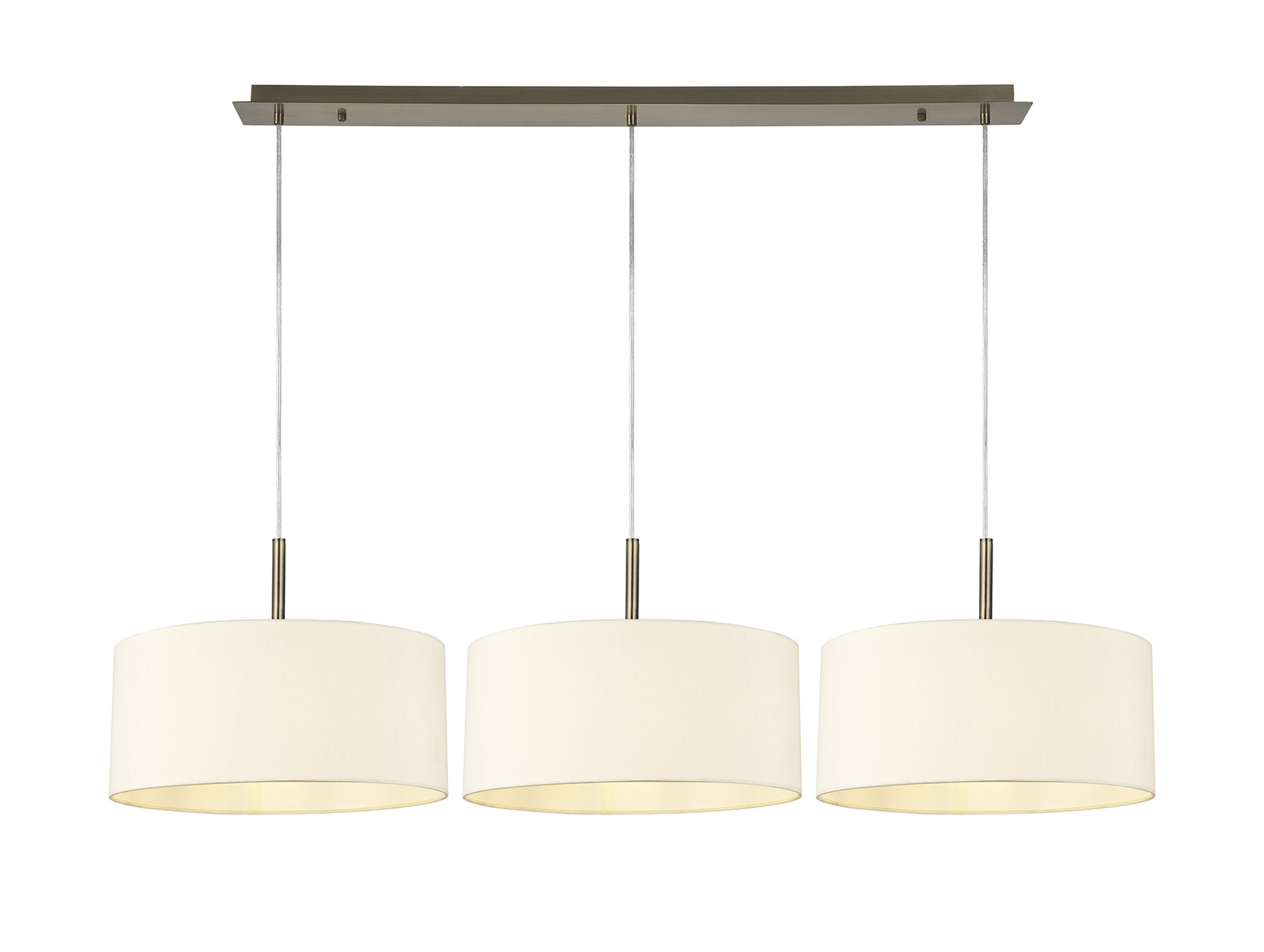 DK0577  Baymont 40cm Shade 3 Light Pendant